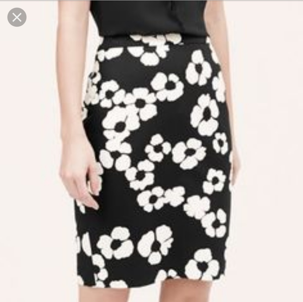 Loft Blossom Floral pencil skirt